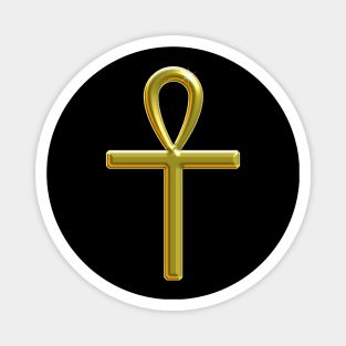 Golden Ankh - Key of Life Magnet